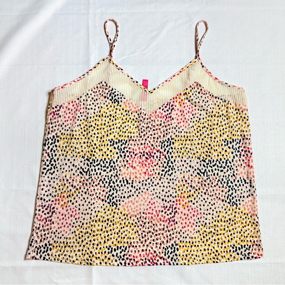 Vince Camuto Spaghetti Strap Cami Womens Speckled Design Adjust Straps Tank XL - Picture 1 of 6